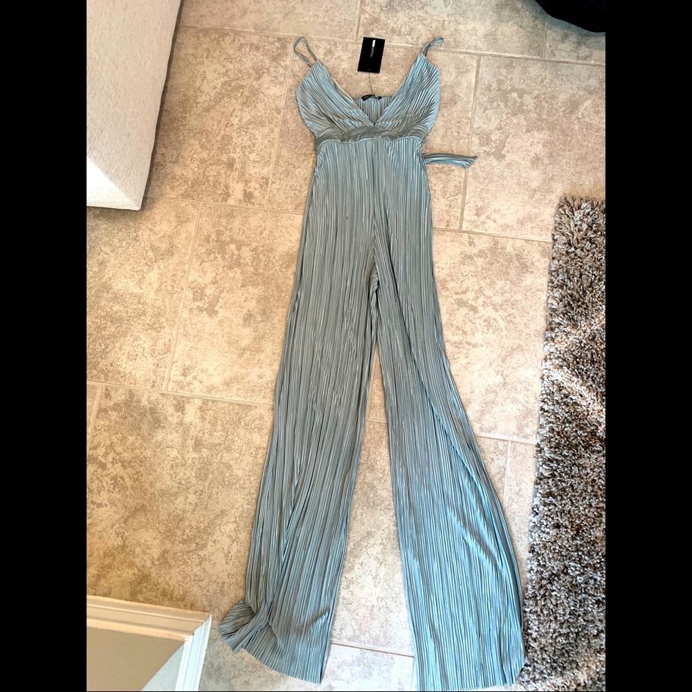 Long metallic jumpsuit BRAND NEW